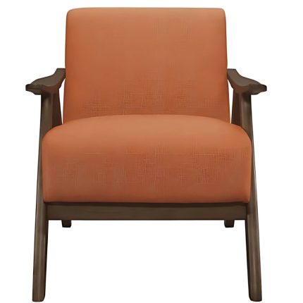 Zafrona Stylish Armchair with Textured Fabric Finish